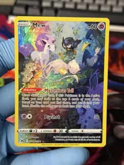 Pokemon Mew TCG Ultra Rare Holo Card Crown Zenith: Galarian Gallery #GG10/GG70 - Image 3