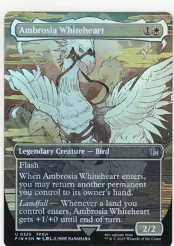 MAGIC MTG FINAL FANTASY FOIL: U 0325 FFXVI AMBROSIA WHITEHEART * LEGENDARY BIRD - Image 1