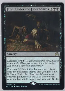 1x From Under the Floorboards *Foil* - Shadows over Innistrad - Near Mint - Image 1