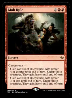 MTG Mob Rule LP Light Play Fate Reforged [795] - Image 1