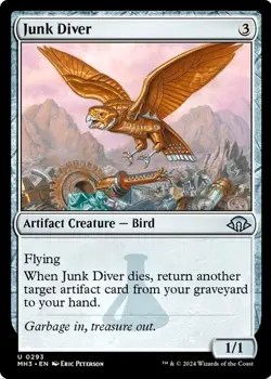 X 1 Junk Diver NM-M Modern Horizons 293 MTG Magic The Gathering - Image 1