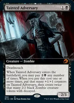 Tainted Adversary (Extended) [Innistrad: Midnight Hunt] Magic MTG - Image 1