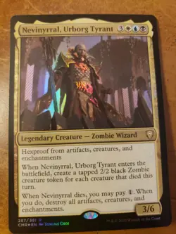 MTG Commander Legends CMR Nevinyrral Urborg Tyrant R 287 FOIL - Image 1