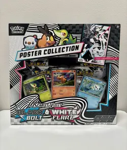 Pokemon TCG: Black Bolt & White Flare Unova Poster Collection Box - Image 1