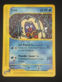 Pokemon TCG Jynx Expedition Base Set 83/165 Uncommon Vintage NM - Image 1