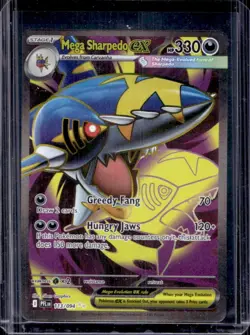 2025 Pokemon Phantasmal Flames Mega Sharpedo ex Ultra Rare #113/094 - Image 1