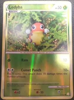Pokemon TCG - Ledyba 71/123 Heartgold & Soulsilver Reverse Holo - LP - Image 1