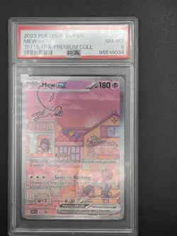 2023 Pokemon 151 English Mew EX #53 SVP Ultra Premium Collection PSA 8 - Image 1