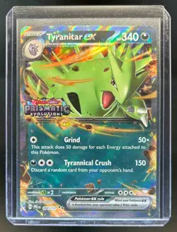 2025 Pokemon Prismatic Evolutions Tyranitar ex Premium Collection Promo #064/131 - Image 1