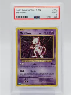 MEWTWO 2023 POKEMON CLASSIC BLASTOISE & SUICUNE HOLO 014/034 PSA 9 Q0004 - Image 1