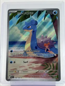MISTY'S LAPRAS 2025 POKEMON DESTINED RIVALS ILLUSTRATION RARE 194/182 Q6011 - Image 1