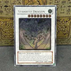Yugioh Stardust Dragon TDGS-EN040 Ultimate Rare LP - Image 1