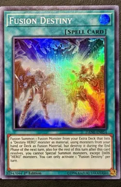 Yu-Gi-Oh! Fusion Destiny DANE-EN054 Super Rare 1st Edition - Image 1