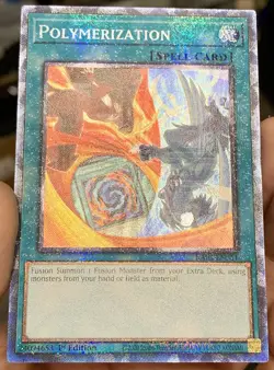 Yugioh Polymerization (Hero Art) RA03-EN051 Prismatic Collectors Rare (PCR) NM - Image 5