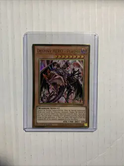 Yu-Gi-Oh! TCG Destiny Hero-Plasma MGED-EN007 Rare 1st Ed, holo, Konami 2020 - Image 1