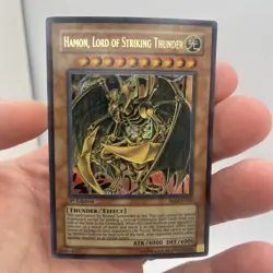 Hamon, Lord of Striking Thunder SOI-EN002 Ultra Rare 1st Edition Yu-Gi-Oh - Image 1