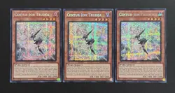 2024 YUGIOH MP24 SECRET RARE CENTUR ION TRUDEA X3 NM SET - Image 1