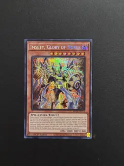 2024 YUGIOH MP24 SECRET RARE IMSETY GLORY OF HORUS NM - Image 1