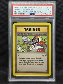 2000 Pokemon League Computer Error Black Star Promo BSP #16 PSA 9 - Image 1