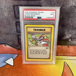 Pokemon PSA 9 Mint 2000 Pokemon League Black Star Promo Computer Error 16 - Image 1