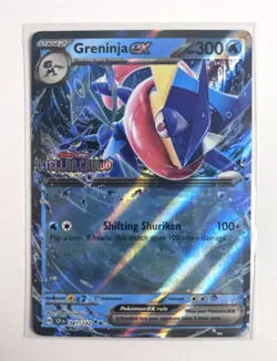 Greninja ex 041/142 Pokemon Stellar Crown Stamped Double Rare NM - Image 1