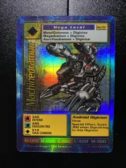 Machinedramon - Digimon Digi-Battle TCG - Card BO-55 Foil -1999 Bandai MP - Image 1