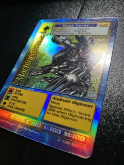 Machinedramon - Digimon Digi-Battle TCG - Card BO-55 Foil -1999 Bandai MP - Image 2