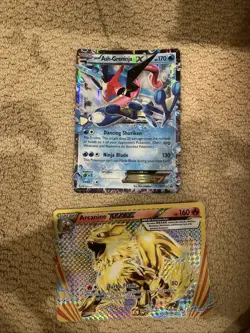 Ash-Greninja EX And Arcanine Break Evolution Jumbo Pokemon Cards - Image 1
