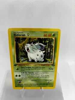 Pokemon TCG Nidoran Jungle Card 57/64 Unlimited Common 1st Edition - Image 2