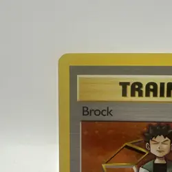 Pokemon TCG Brock Trainer Holo Rare Card 15/132 WOTC Gym Heroes - Image 2