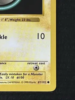 Pokemon TCG Voltorb Card 67/102 Base Set 1st Edition Shadowless Common LP+ 1999 - Image 4