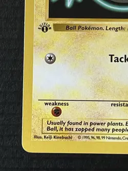 Pokemon TCG Voltorb Card 67/102 Base Set 1st Edition Shadowless Common LP+ 1999 - Image 5