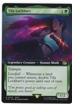 MAGIC MTG FINAL FANTASY: R 0473 FFVII TIFA LOCKHART * LEGENDARY - HUMAN MONK - Image 1