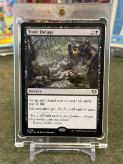 Toxic Deluge - RARE MINT #191 - Commander Masters CMM Magic: The Gathering MTG - Image 1