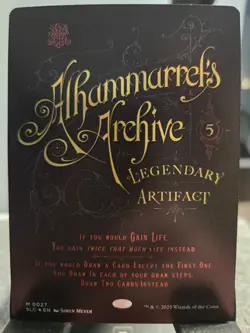 LIMITED EDITION Secret Lair MTG Alhammarret's Archive NM BORDERLESS FOIL - Image 1
