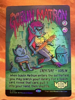 MTG Rainbow Foil Showcase Goblin Matron Secret Lair: Goblin & Squabblin' NM!! - Image 1