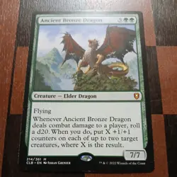 Mtg Ancient Bronze Dragon NM/M Battle for Baldur's Gate Mythic Rare 214 Non Foil - Image 1