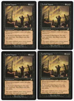 Lethal Vapors x4 4x 2003 Scourge PLAYSET Black Rare Enchantment MTG NM AZ1 - Image 1