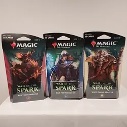 Magic The Gathering 2019 War Of The Spark Theme Decks Factory Sealed NIB NOS RWB - Image 1