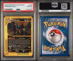 2003 Pokemon Umbreon Holo Foil Aquapolis H29/32 PSA 8 NM-MT - Image 3