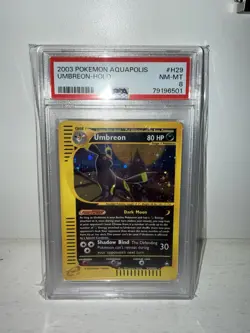 2003 Pokemon Umbreon Holo Foil Aquapolis H29/32 PSA 8 NM-MT - Image 4