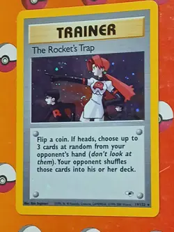 Pokemon TCG the Rockets Trap Holo Rare Gym Heroes 19/132 LP - Image 5