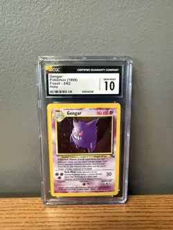 1999 Gengar Fossil Holo Rare Unlimited 5/62 CGC 10 Gem Mint (PSA CROSSU!) - Image 2
