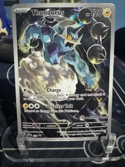 Thundurus 209 SV Black Star Promo Pokemon Center Exclusive Holo Basic HP120 - Image 4