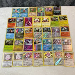 Pokemon Card Bundle Lot of 34 Mixed Assorted Various Sets All Played - Image 1