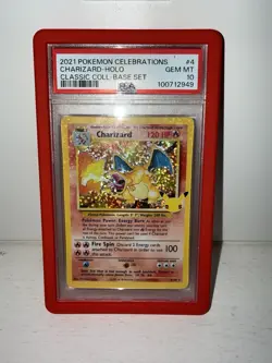 2021 Pokemon Celebrations Charizard-Holo Classic Coll. #4 GEM MT PSA 10 Base Set - Image 4