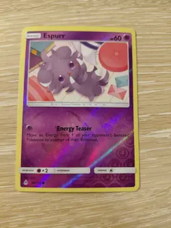 Espurr 44/131 S&M Forbidden Light Reverse Holo Pokemon TCG - Image 1