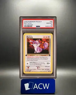 Rattata - 2000 Team Rocket 🔥 1st Edition PSA 10 🔥 GEM Vintage Pokemon B7 - Image 1