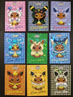 Pokemon Let's Go Eevee Database Peru Poncho Flannel Set Eeveelutions US Seller - Image 1