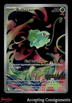 2025 Pokemon TCG Mega Evolution Stamped Promos #133 Bulbasaur IR - Image 1